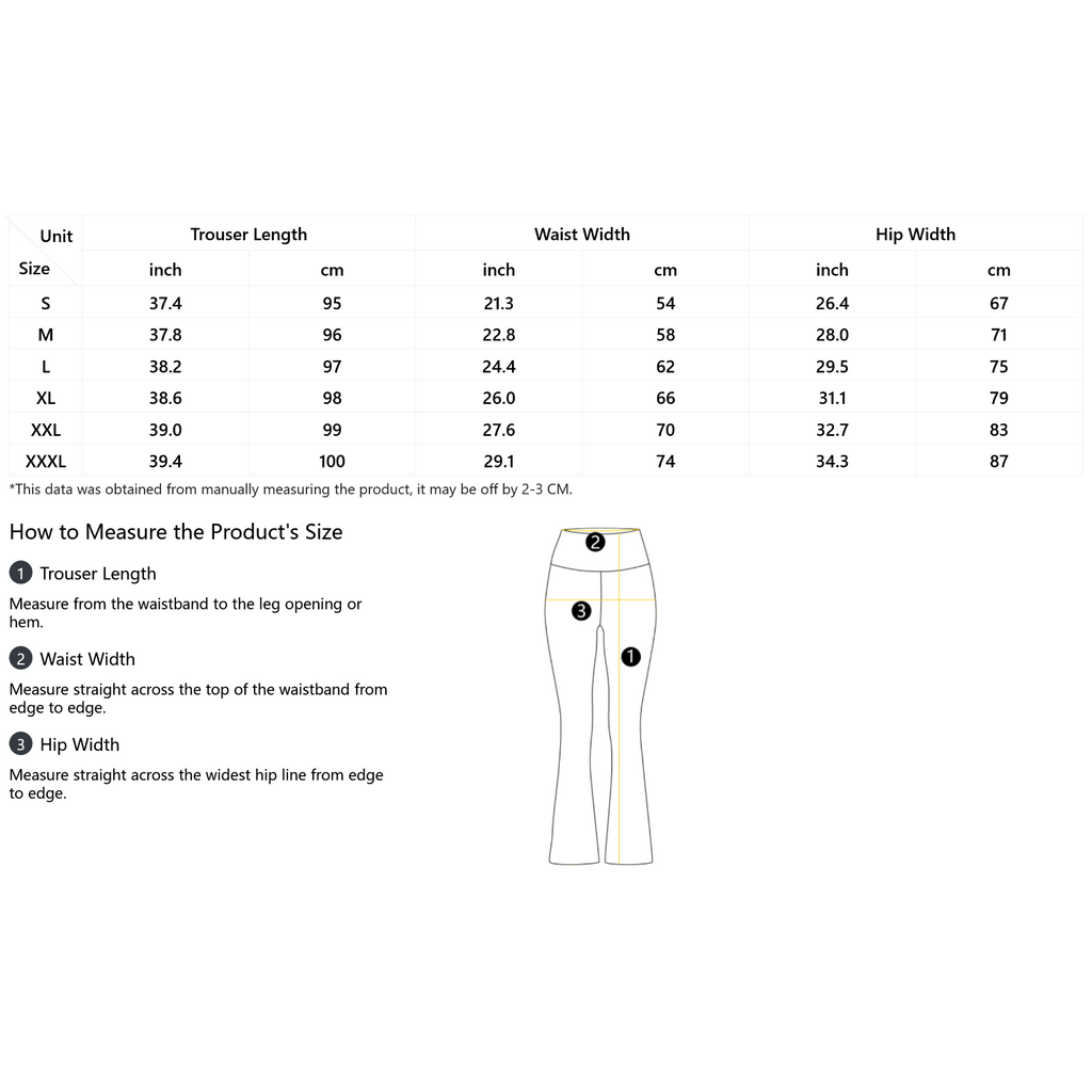 1 Side Design Print Women's Bell Bottom Yoga Pants