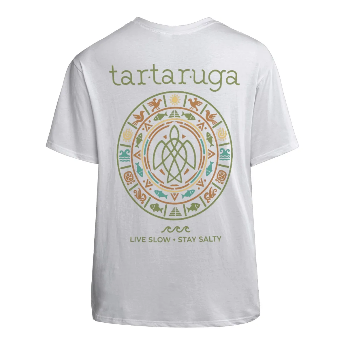 Tartaruga 'Live Slow Stay Salty' Unisex Cotton T-Shirt